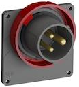 Panel mounted  inlets, 2P+E, 16A, 380 … 415 V