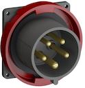 Panel mounted socket inlets, 3P+N+E, 32 A, 346 … 415 V