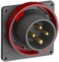 Panel mounted  inlets, 3P+E, 16A, 380 … 415 V