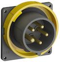 Panel mounted  inlets, 3P+N+E, 16A, 57/100 … 75/130 V