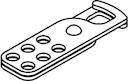 Padlock unit suitable for all plugs and sockets with handle. Shackle for up to 6 padlocks.