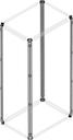 4 galvanized sheet uprights h=1800mm