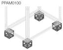 4 galv. sheet corners plinth  h=100mm