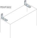 n.2 wall fixing brackets
