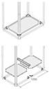kit bot. with-out plinth w=400mm d=200mm