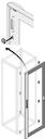 ip40 gl.door 12 din h=1800mm w=400mm