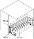 2 covers for din rail h=200mm