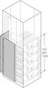 segr.vert.rear h=1000mm w=400mm int.up.