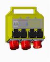 Building site connection unit, with MCB/RCD, 16A, IP44