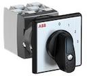 OC25 Cam switch, Ith=25A, Multi-Step, 3-contacts, Snap-on door mounting, Black Basic handle