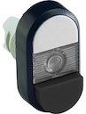 White/Black Modular Double Pushbutton