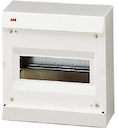 UNIBOX бокс настенный 8М без двери белый (без клемм)