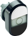White/Black Modular Double Pushbutton
