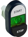 White/Black Modular Double Pushbutton
