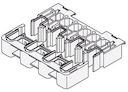Держатель фигурной шины In=1600A 65kA
