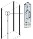 Стойка каркаса шкафа с петлями H=2200(4шт)