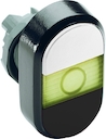 White/Black Modular Double Pushbutton