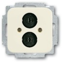 Розетка для громкоговорителя, серия Busch-Duro 2000 SI, цвет слоновая кость