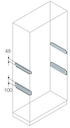Профиль L=300 H=48 для монтажа аксессуаров (2шт)