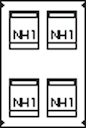 Пластрон для 4 NH1 2ряда/5 реек