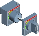 Рукоятка поворотная на дверцу RHE T1-T2-T3 STAND. RETURNED