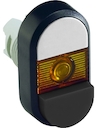 White/Black Modular Double Pushbutton
