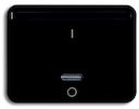 ИК-приёмник с маркировкой "I/O" для 6401 U-10x, 6402 U, серия alpha exclusive, цвет обсидиан