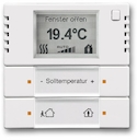 6124/01-84-500 Терморегулятор KNX c дисплеем, альпийский белый