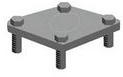 Ring-flange covers with knock-outs.