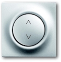 Клавиша для механизма электронного выключателя Busch-Jalousiecontrol 6411 U-101, 6411 U/S-101, 6418 U, реле 6402 U, серия impuls, цвет серебристый металлик