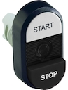 White/Black Modular Double Pushbutton