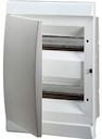 UNIBOX бокс в нишу 24М непрозр.дверь белый (с клемм)