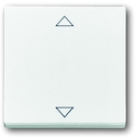 Клавиша для механизма электронного выключателя Busch-Jalousiecontrol 6411 U-101, 6411 U/S-101, 6418 U, реле 6402 U, серия solo/future, цвет davos/альпийский белый