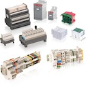ABB Клемма D4/6 винтовая 4мм.кв. два зажима, серая, монтаж только на рейку DIN3