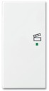 ABB Basic 55 Альпийский белый Клавиша двойная левая free@home, сцена