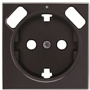 Накладка для розетки SCHUKO с 2хUSB ЗУ, арт.8188.3, серия SKY, цвет чёрный бархат