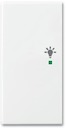 ABB Basic 55 Альпийский белый Клавиша двойная левая free@home, освещение