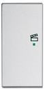 ABB Future SRS-2-L-83 Клавиша двойная левая free@home, сцена, серебристый алюминий