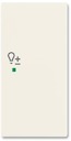 ABB Basic 55 Шале (бел) Клавиша двойная правая free@home, светорегулятор