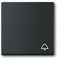 "Клавиша для механизма 1-клавишного выключателя, c символом ""ЗВОНОК"" Future/Axcent/Carat/Династия, черный бархат"