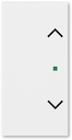 Клавиша ABB Levit двойная с символом жалюзи free@home белый