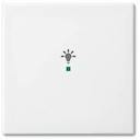 ABB Basic 55 Альпийский белый Клавиша одинарная free@home, освещение