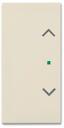 ABB Basic 55 Слоновая кость Клавиша двойная free@home, жалюзи