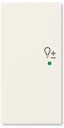 ABB Basic 55 Шале (бел) Клавиша двойная левая free@home, светорегулятор
