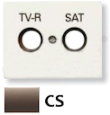 ABB NIE Olas Атласная медь Накладка розетки TV-R/Sat розетки