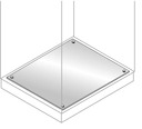 Панель нижняя фикс., нерж. ст. 600х500мм