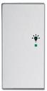 ABB SRL-2-L-83 Клавиша двойная левая free@home, освещение, серебристый алюминий