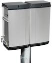 Бокс с разъемами в сборе CWF1216E/10A две секции, CEE 2P+E 16A, АВДТ 10A, счетчик электроэнергии