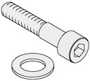 Петли с углом открывания 180° (4 шт)