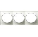 ABB NIE Tacto Стекло Бел Рамка 3-ая гориз